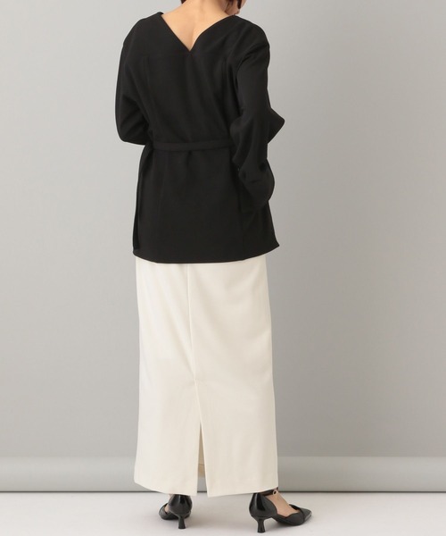 A part by（アパートバイ）の「クレープノーカラージャケット（ノーカラージャケット・レディース・アイボリー/ブラック・FREE）」の16枚目の写真