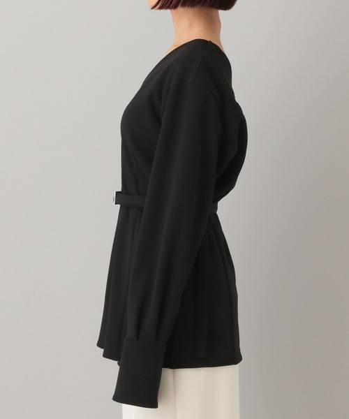 A part by（アパートバイ）の「クレープノーカラージャケット（ノーカラージャケット・レディース・アイボリー/ブラック・FREE）」の18枚目の写真