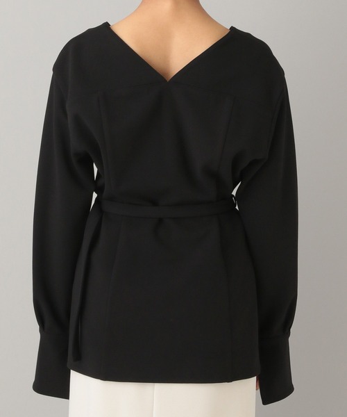 A part by（アパートバイ）の「クレープノーカラージャケット（ノーカラージャケット・レディース・アイボリー/ブラック・FREE）」の21枚目の写真