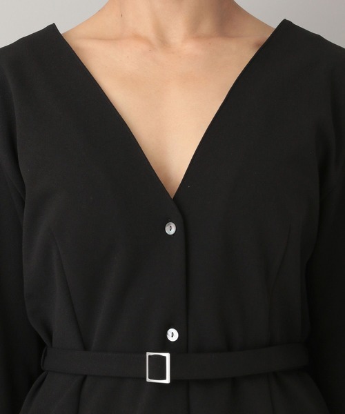 A part by（アパートバイ）の「クレープノーカラージャケット（ノーカラージャケット・レディース・アイボリー/ブラック・FREE）」の20枚目の写真