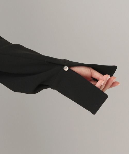 A part by（アパートバイ）の「クレープノーカラージャケット（ノーカラージャケット・レディース・アイボリー/ブラック・FREE）」の22枚目の写真