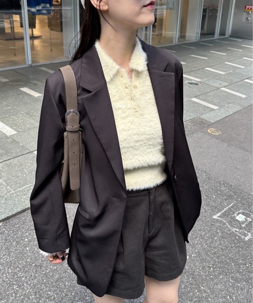 COLONY 2139（コロニートゥーワンスリーナイン）の「シャギーポロニット（ニット/セーター・レディース・ブラウン/グレー/アイボリー/ブラック・FREE）」の11枚目の写真