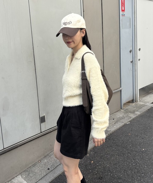 COLONY 2139（コロニートゥーワンスリーナイン）の「シャギーポロニット（ニット/セーター・レディース・ブラウン/グレー/アイボリー/ブラック・FREE）」の8枚目の写真