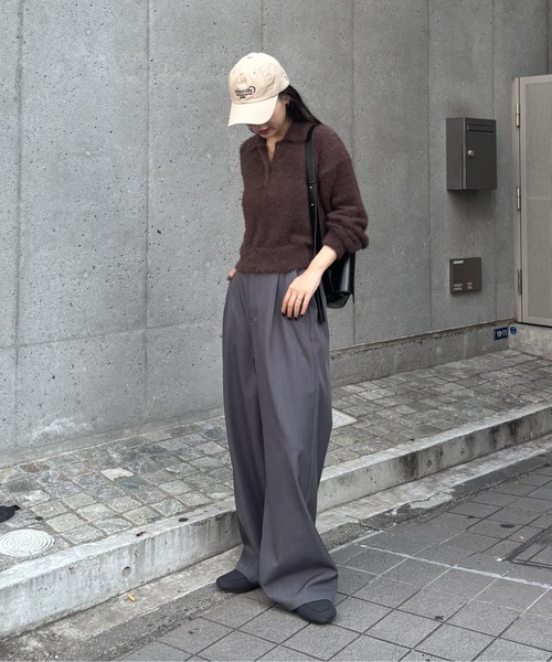 COLONY 2139（コロニートゥーワンスリーナイン）の「シャギーポロニット（ニット/セーター・レディース・ブラウン/グレー/アイボリー/ブラック・FREE）」の18枚目の写真