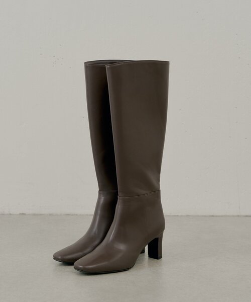 ヒールレザーロングブーツ（ブーツ）｜Chico（チコ）の