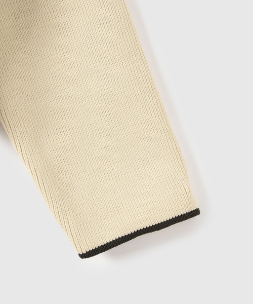 VICKY（ビッキー）の「ハイショクカラーニットショートブルゾン≪手洗い可能≫（ブルゾン・レディース・ブラック/アイボリー・M）」の7枚目の写真