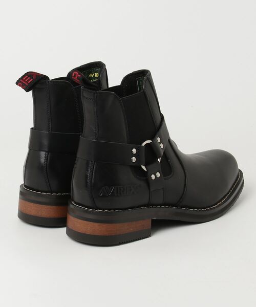 AVIREX（アヴィレックス）の「AVIREX アヴィレックス  DESTROYER デストロイヤー サイドゴアリングブーツ エンジニアブーツ レザーブーツ AV2710（ブーツ・メンズ・ブラック/ダークブラウン・25.0cm/25.5cm/26.0cm/26.5cm/27.0cm/27.5cm/28.0cm）」の3枚目の写真