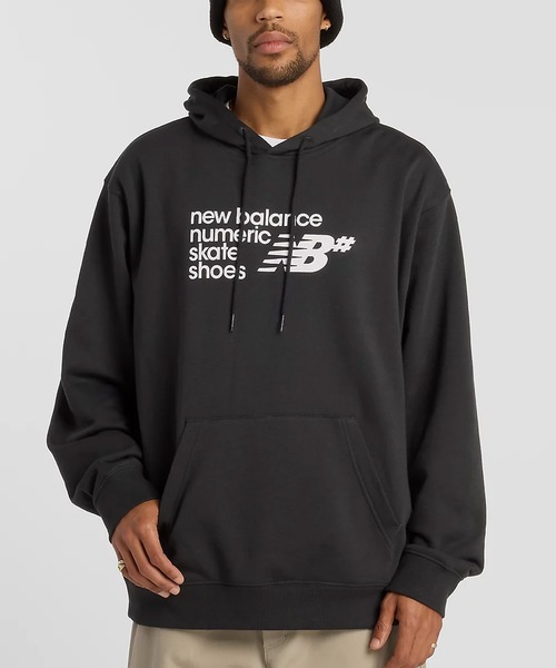 NEW BALANCE（ニューバランス）の「new balance/ニューバランス プルオーバー パーカー スウェット 裏毛 ヌメリック フレンチテリー フーディー Numeric French Terry Hoodie MT51954（パーカー・メンズ・ブラック/グレー/インディゴブルー・M/L/XL/2XL）」の2枚目の写真