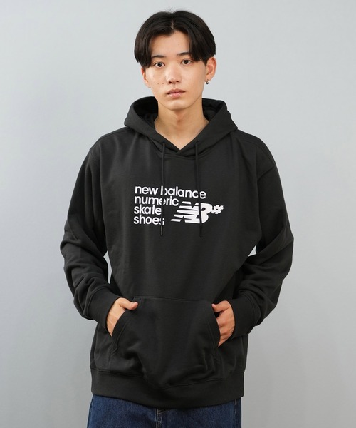 NEW BALANCE（ニューバランス）の「new balance/ニューバランス プルオーバー パーカー スウェット 裏毛 ヌメリック フレンチテリー フーディー Numeric French Terry Hoodie MT51954（パーカー・メンズ・ブラック/グレー/インディゴブルー・M/L/XL/2XL）」の5枚目の写真