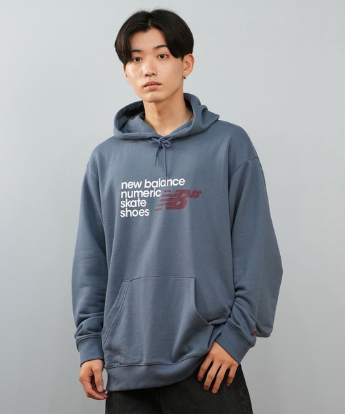 NEW BALANCE（ニューバランス）の「new balance/ニューバランス プルオーバー パーカー スウェット 裏毛 ヌメリック フレンチテリー フーディー Numeric French Terry Hoodie MT51954（パーカー・メンズ・ブラック/グレー/インディゴブルー・M/L/XL/2XL）」の18枚目の写真