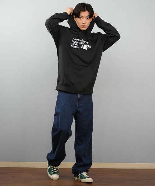 NEW BALANCE（ニューバランス）の「new balance/ニューバランス プルオーバー パーカー スウェット 裏毛 ヌメリック フレンチテリー フーディー Numeric French Terry Hoodie MT51954（パーカー・メンズ・ブラック/グレー/インディゴブルー・M/L/XL/2XL）」の7枚目の写真