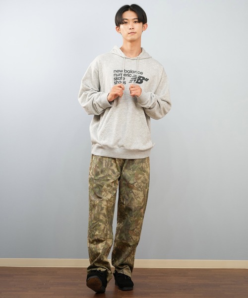 NEW BALANCE（ニューバランス）の「new balance/ニューバランス プルオーバー パーカー スウェット 裏毛 ヌメリック フレンチテリー フーディー Numeric French Terry Hoodie MT51954（パーカー・メンズ・ブラック/グレー/インディゴブルー・M/L/XL/2XL）」の13枚目の写真