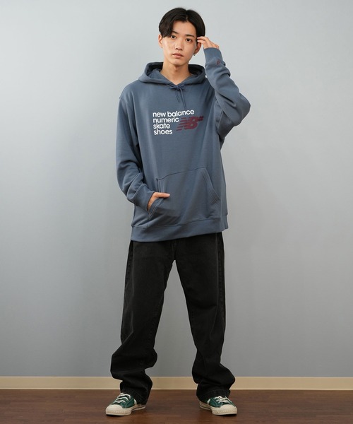 NEW BALANCE（ニューバランス）の「new balance/ニューバランス プルオーバー パーカー スウェット 裏毛 ヌメリック フレンチテリー フーディー Numeric French Terry Hoodie MT51954（パーカー・メンズ・ブラック/グレー/インディゴブルー・M/L/XL/2XL）」の20枚目の写真