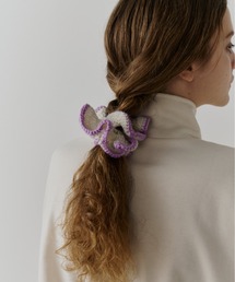 bita.（ビタ）の「配色トリミングニットシュシュ（シュシュ）」