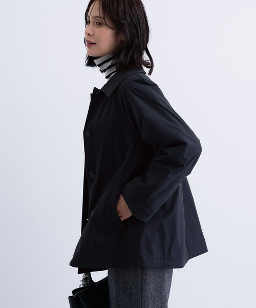 INDIVI(インディヴィ)の「【超軽量/蓄熱】ライトパフステンカラーコート(その他アウター・レディース・ベージュ系5/ナチュラル/ブラック・03/05/13/15 /36/38/40)」の5枚目の写真