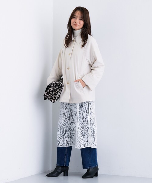 セール】【超軽量／蓄熱】ライトパフステンカラーコート（その他