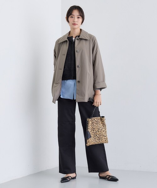 INDIVI(インディヴィ)の「【超軽量/蓄熱】ライトパフステンカラーコート(その他アウター・レディース・ベージュ系5/ナチュラル/ブラック・03/05/13/15 /36/38/40)」の15枚目の写真