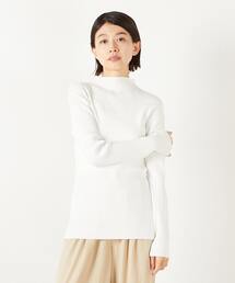 MELROSE claire | 【ワイドリブボトルネックプルオーバー】(ニット/セーター)