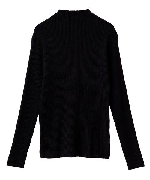 MELROSE claire（メルローズ クレール）の「【ワイドリブボトルネックプルオーバー】（ニット/セーター・レディース・ブラック/ホワイト×ブラック/ブラウン系その他/オフホワイト/ベージュ/レッド・FREE）」の10枚目の写真