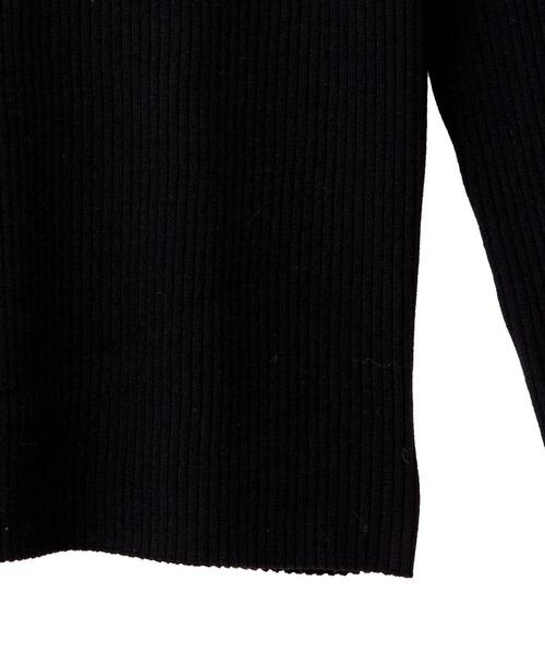 MELROSE claire（メルローズ クレール）の「【ワイドリブボトルネックプルオーバー】（ニット/セーター・レディース・ブラック/ホワイト×ブラック/ブラウン系その他/オフホワイト/ベージュ/レッド・FREE）」の13枚目の写真