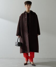 Whim Gazette（ウィムガゼット）の「アルパカシャギーコート（ステンカラーコート・レディース）」