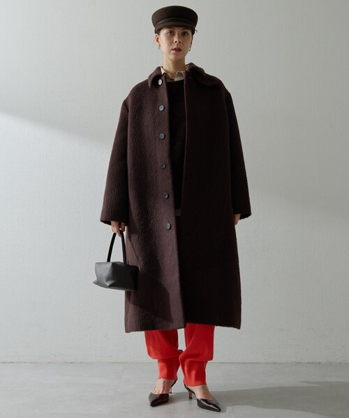 セール】アルパカシャギーコート（ステンカラーコート）｜Whim Gazette