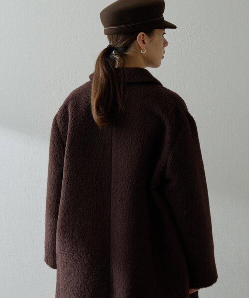 セール】アルパカシャギーコート（ステンカラーコート）｜Whim Gazette