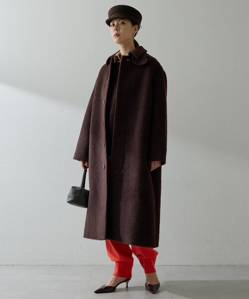 セール】アルパカシャギーコート（ステンカラーコート）｜Whim Gazette