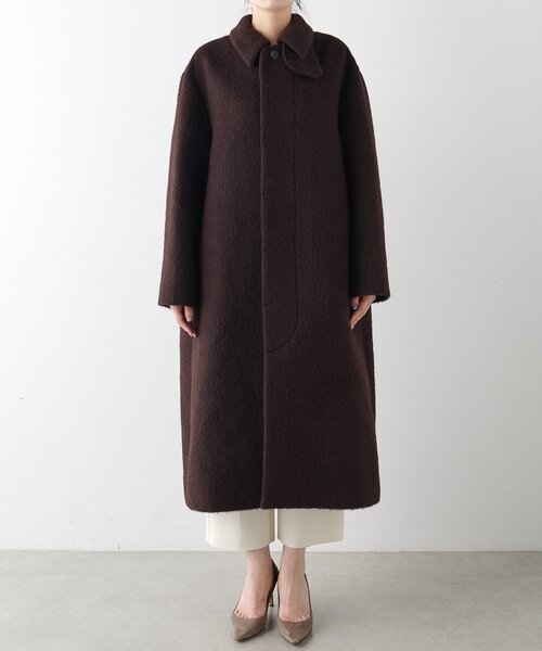 セール】アルパカシャギーコート（ステンカラーコート）｜Whim Gazette
