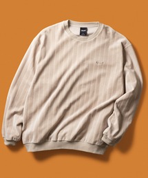 HUF(nt)HUF eightynine VELOUR STRIPE CREW(TVc/Jbg\[)