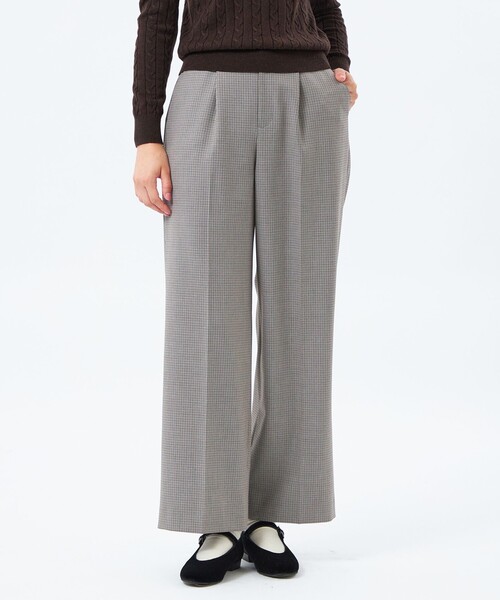 MACKINTOSH PHILOSOPHY(マッキントッシュ フィロソフィー)の「WARM TWILL ワイドパンツ(その他パンツ・レディース・ブラック/チャコールグレー/ホワイト系その他/ダークネイビー/ベージュ・36/38/40/34)」の4枚目の写真