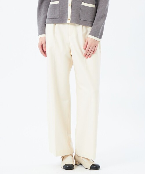 MACKINTOSH PHILOSOPHY(マッキントッシュ フィロソフィー)の「WARM TWILL ワイドパンツ(その他パンツ・レディース・ブラック/チャコールグレー/ホワイト系その他/ダークネイビー/ベージュ・36/38/40/34)」の2枚目の写真