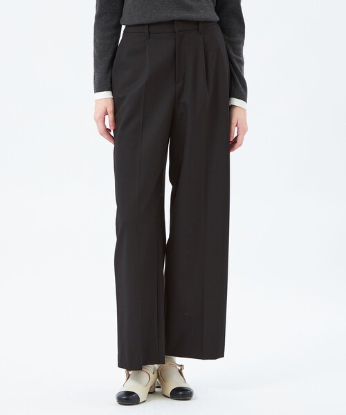 MACKINTOSH PHILOSOPHY(マッキントッシュ フィロソフィー)の「WARM TWILL ワイドパンツ(その他パンツ・レディース・ブラック/チャコールグレー/ホワイト系その他/ダークネイビー/ベージュ・36/38/40/34)」の3枚目の写真