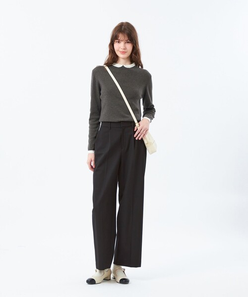 MACKINTOSH PHILOSOPHY(マッキントッシュ フィロソフィー)の「WARM TWILL ワイドパンツ(その他パンツ・レディース・ブラック/チャコールグレー/ホワイト系その他/ダークネイビー/ベージュ・36/38/40/34)」の20枚目の写真