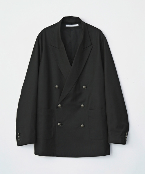 VICTIM（ヴィクティム）の「VICTIM ヴィクティム / DOUBLE BRESTED JACKET セットアップクラシックダブルブレストジャケット / VTM-25-O-104（テーラードジャケット・メンズ・ブラック/ネイビー・1/2）」の4枚目の写真