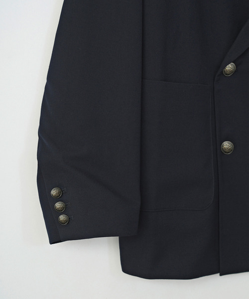 VICTIM（ヴィクティム）の「VICTIM ヴィクティム / DOUBLE BRESTED JACKET セットアップクラシックダブルブレストジャケット / VTM-25-O-104（テーラードジャケット・メンズ・ブラック/ネイビー・1/2）」の6枚目の写真