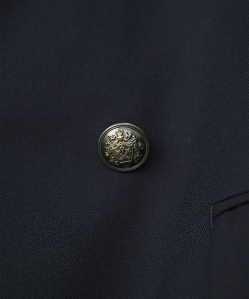 VICTIM（ヴィクティム）の「VICTIM ヴィクティム / DOUBLE BRESTED JACKET セットアップクラシックダブルブレストジャケット / VTM-25-O-104（テーラードジャケット・メンズ・ブラック/ネイビー・1/2）」の5枚目の写真