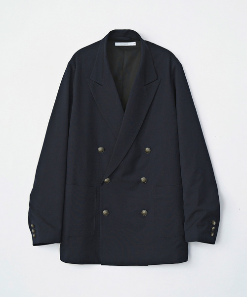 VICTIM（ヴィクティム）の「VICTIM ヴィクティム / DOUBLE BRESTED JACKET セットアップクラシックダブルブレストジャケット / VTM-25-O-104（テーラードジャケット・メンズ・ブラック/ネイビー・1/2）」の8枚目の写真