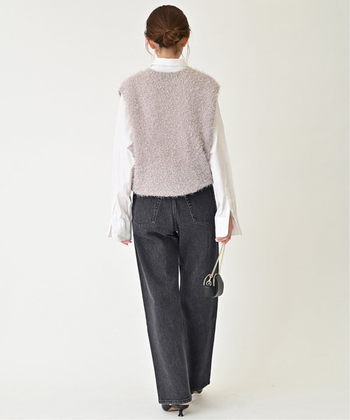 SLOBE IENA(スローブイエナ)の「《4サイズ展開/追加8》LE DENIM ストレートデニムパンツ(デニムパンツ・レディース・ブラック/サックスブルー/ブルー系その他・34/36/38/40)」の11枚目の写真