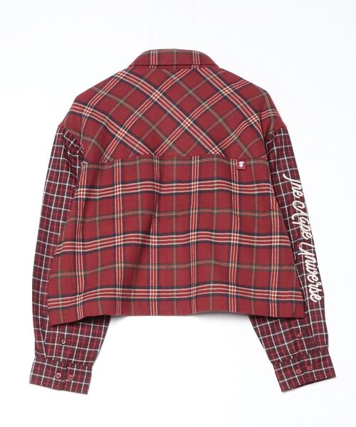 AAPE BY A BATHING APE（エーエイプバイアベイシングエイプ）の「AAPE LONG SLEEVE SHIRT（シャツ/ブラウス・レディース・レッド・X-SMALL）」の6枚目の写真