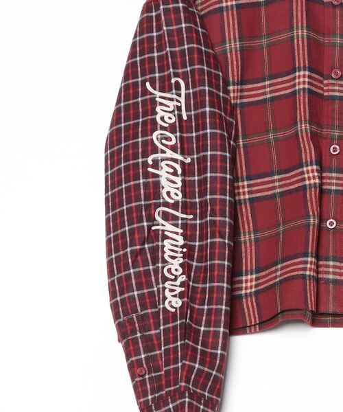 AAPE BY A BATHING APE（エーエイプバイアベイシングエイプ）の「AAPE LONG SLEEVE SHIRT（シャツ/ブラウス・レディース・レッド・X-SMALL）」の7枚目の写真