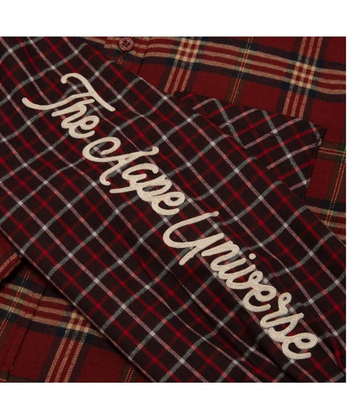 AAPE BY A BATHING APE（エーエイプバイアベイシングエイプ）の「AAPE LONG SLEEVE SHIRT（シャツ/ブラウス・レディース・レッド・X-SMALL）」の4枚目の写真
