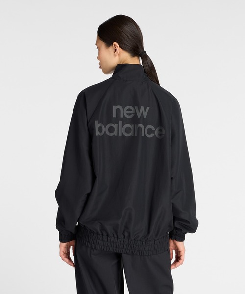 NEW BALANCE（ニューバランス）の「グラフィック ウーブンジャケット（ジャージ・レディース・ライトグリーン/ブラック・SMALL/MEDIUM/LARGE/X-LARGE）」の9枚目の写真