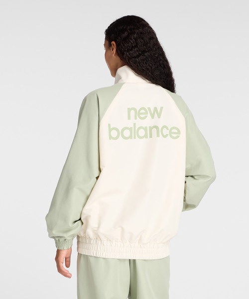 NEW BALANCE（ニューバランス）の「グラフィック ウーブンジャケット（ジャージ・レディース・ライトグリーン/ブラック・SMALL/MEDIUM/LARGE/X-LARGE）」の14枚目の写真