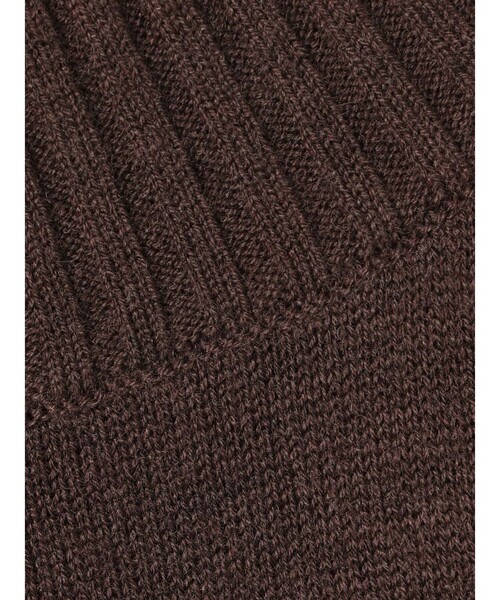 mizuiroind（ミズイロインド）の「mizuiro ind ポンチョライクプルオーバー（ニット/セーター・レディース・ブラウン/ライトブルー/ブラック/オフホワイト/グレー・FREE）」の9枚目の写真