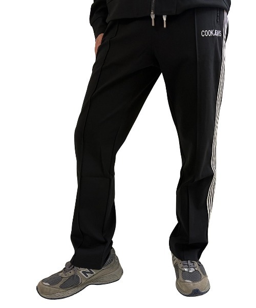 COOK JEANS（クックジーンズ）の「サイドテープ ジャージパンツ（スウェットパンツ・メンズ・ブラック/グレー系その他・3/0/1/2）」の4枚目の写真