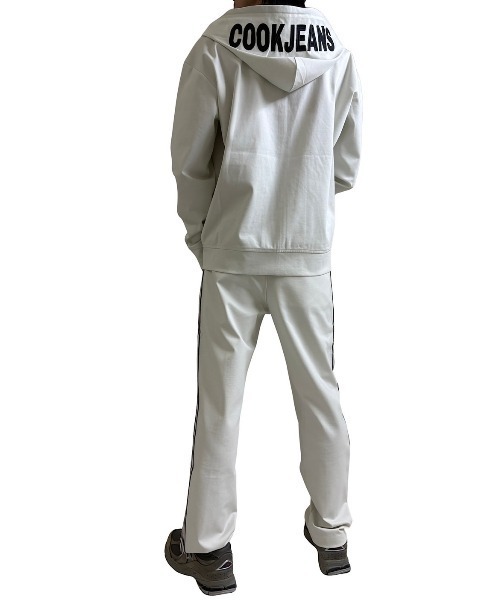 COOK JEANS（クックジーンズ）の「サイドテープ ジャージパンツ（スウェットパンツ・メンズ・ブラック/グレー系その他・3/0/1/2）」の11枚目の写真