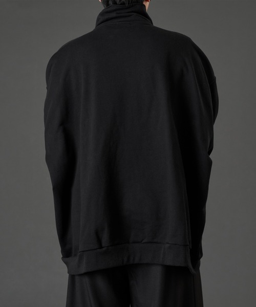 狐独(コドク)の「ハイネックデザインZIPスウェット(スウェット・メンズ・アイボリー/ブラック・LARGE/MEDIUM)」の3枚目の写真
