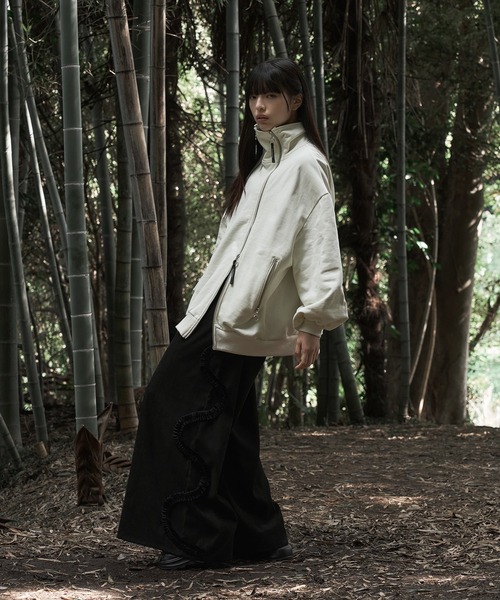 セール】ハイネックデザインZIPスウェット（スウェット）｜狐独