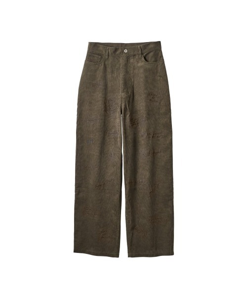 embroidered corduroy pants(unisex)（その他パンツ）｜Knuth Marf